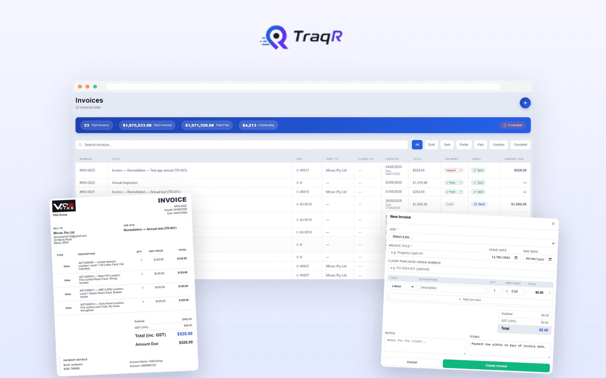 traqR — Invoicing