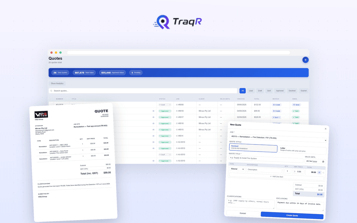 traqR — Quote Templates